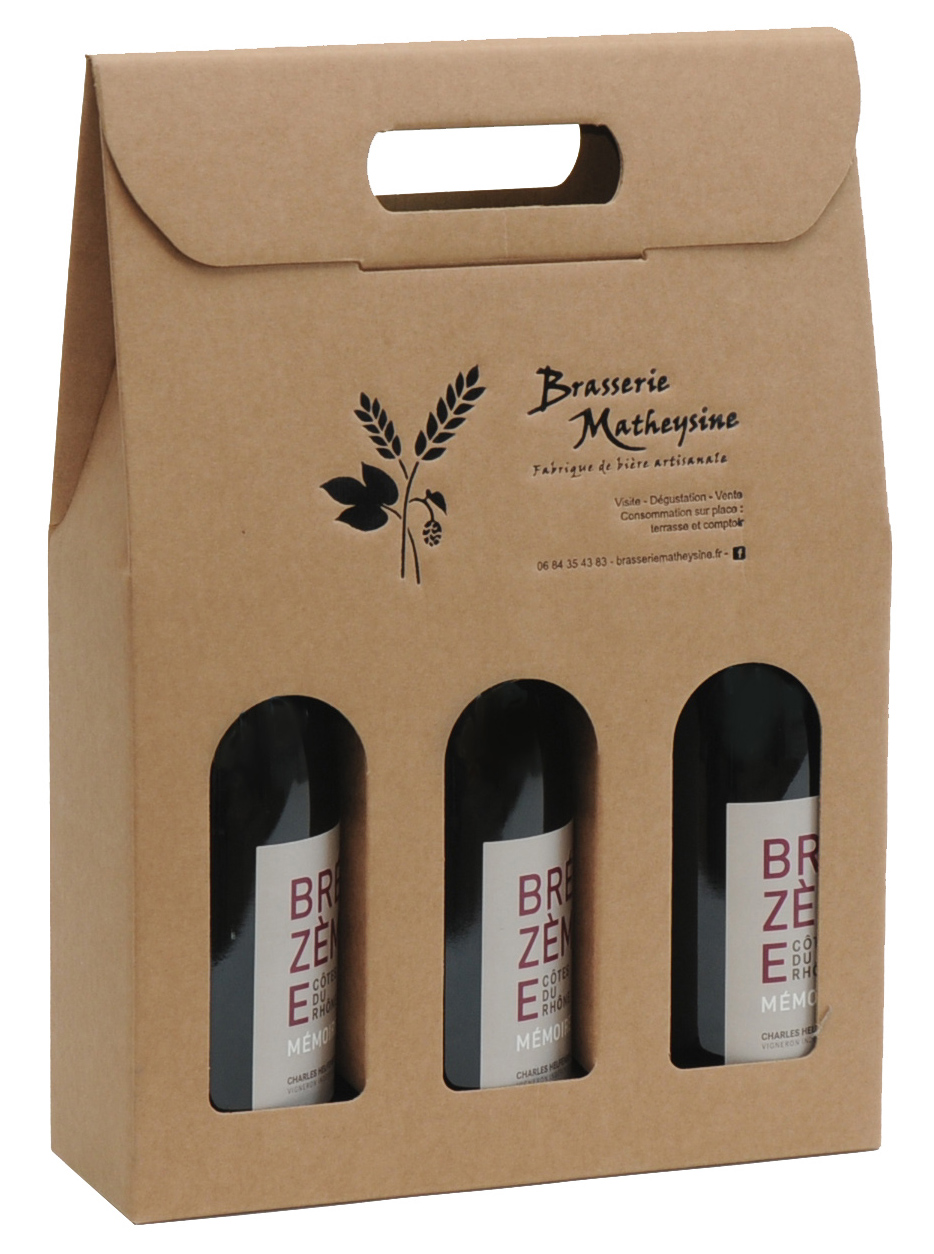Caja de 3 botellas de vino 75cl