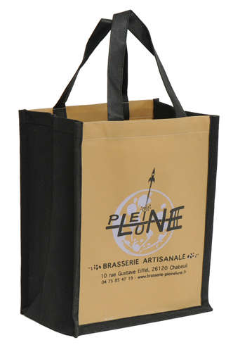 Bolsa no tejida para botellas de cerveza de 33cl.