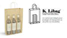 Bolsas para 1, 2, 3 botellas K.libag : Embalajes para botellas y productos gastronomicos