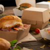 50 cajas para hamburguesas Thepack 220g natural  : Vajilla para aperitivos
