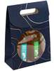 Bolsa de regalo de cartn rectangular azul Abyss : Embalajes para botellas y productos gastronomicos