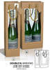 Bolsas de kraft con ventanas dobles : Embalajes para botellas y productos gastronomicos