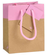 Bolsa bicolor elegante rosa : Bolsas