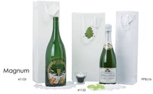 Bolsas de lujo blanco mate  : Embalajes para botellas y productos gastronomicos