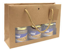 Bolsas con ventana de kraft ancha  : Embalajes para miel, marmelada,  productos gastronomicos