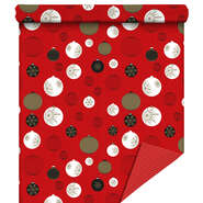 Papel de regalo rojo Holly  : Accesorios para embalajes