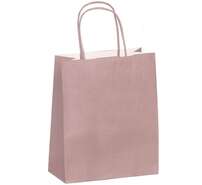 Bolsa de papel kraft rosa pulverizado : Especial para fiestas