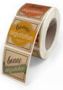 500 etiquetas "Bonne Dgustation" : Accesorios para embalajes