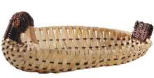 Cesta de bamb y helecho en forma de pato  : Cestas