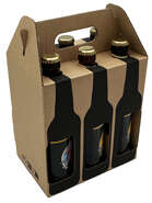 Caja de 6 Long Neck Silueta : Embalajes para botellas y productos gastronomicos