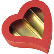 Caja de bombones en forma de corazn : Cajas