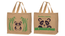 Bolsa de yute "Bambou Panda"  : Bolsas