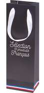 Bolsa de cartn &#8220;Seleccin de productos franceses&#8221; 1 botella : Embalajes para botellas y productos gastronomicos