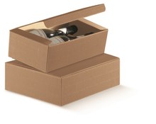Caja natural para 2 o 3 botellas  : Embalajes para botellas y productos gastronomicos