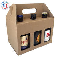 Caja de cartn para 6 botellas Steine : Embalajes para botellas y productos gastronomicos