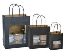 Bolsas negras con ventana : Embalajes para miel, marmelada,  productos gastronomicos