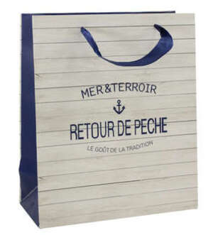 Imagen del producto Bolsa papel kraft  rectangular "Retour de pêche"