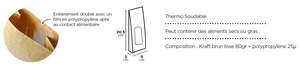 Imagen del producto Bolsita de kraft - Ventana XXL