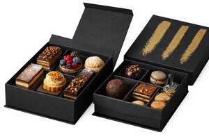 Imagen del producto Cajas de bombones negra y dorada
