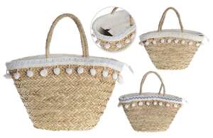 Imagen del producto Lote de 3 bolsos + pompones