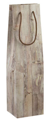 Imagen del producto Bolsa para 1 botella motivo de madera