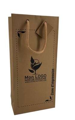 Imagen del producto Bolsas de kraft de color marrón natural (personalización posible)