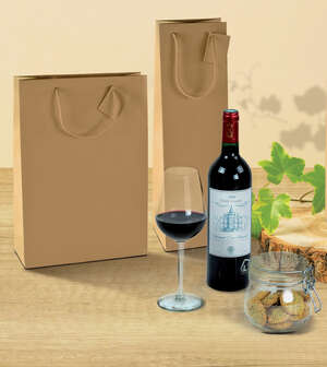 Imagen del producto Bolsas de kraft de color marrón natural (personalización posible)
