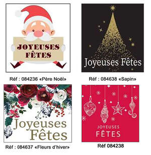 Imagen del producto Etiquetas "Joyeuses Fêtes"