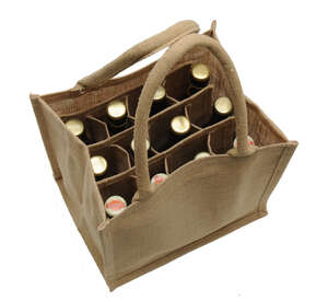 Imagen del producto Bolsa de yute para 12 botellas - 33cl LONGNECK