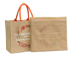 Imagen del producto Bolsa de tela de yute de lujo marca Joan Rich