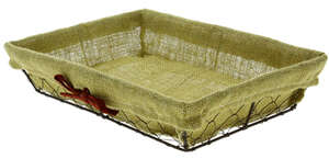 Imagen del producto Bandeja de metal + yute