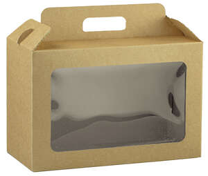 Imagen del producto Maleta de cartón con ventana biodegradable.
