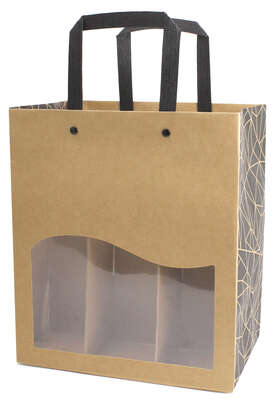 Imagen del producto Bolsa de kraft para 4 o 6 cervezas