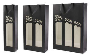 Imagen del producto Bolsa para 1,2, 3 botellas Cosecha color negro