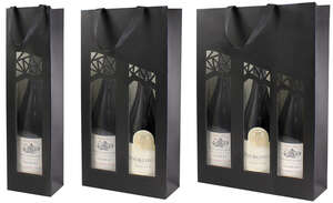 Imagen del producto Bolsa para 1,2, 3 botellas Cosecha color negro
