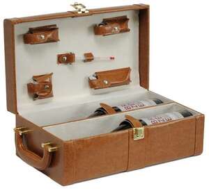 Imagen del producto Estuche cuero 2 botellas Sintético 