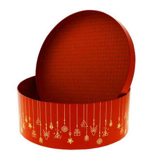 Imagen del producto Caja redonda Christmas
