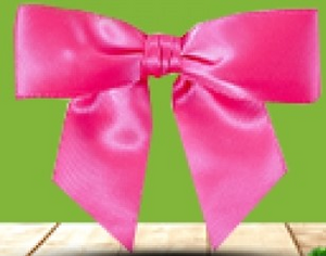 Imagen del producto Lazo de cinta satinada blanca 