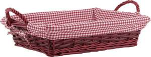 Imagen del producto Cesta de mimbre + tela
