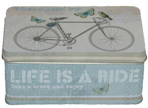 Imagen del producto Caja de té metálica “BICICLETA”