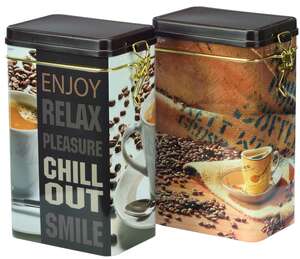 Imagen del producto Caja de café de metal "Chill out"