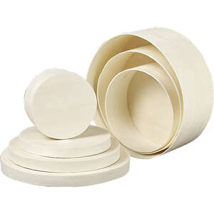 Imagen del producto Caja de madera redonda natural