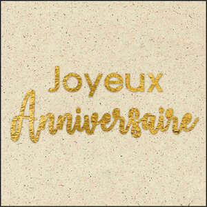 Imagen del producto Etiqueta "Joyeux anniversaire"