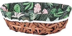Imagen del producto Cesta de madera con motivo vegetal