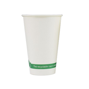 Imagen del producto 50 vasos de cartón blanco 