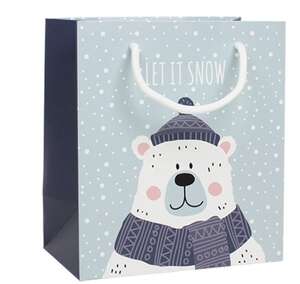 Imagen del producto Bolsa papel kraft con dibujo de oso