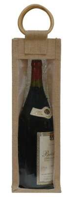 Imagen del producto Bolsa de yute para 1 botella MAGNUM + ventana