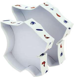 Imagen del producto Lote de 2 cestas de cartón Hexágono