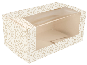 Imagen del producto Cajas pasteleras con ventana "thepack Blanco