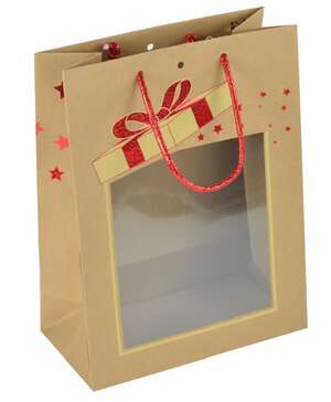 Imagen del producto Bolsa papel kraft con ventana 